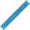 Happy 13th Birthday Glitz Blue Foil Banner