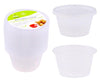 100ml Plastic Sauce Containers With Lids 10Pk