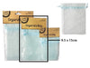 9.5*15cm Organza Bag Light Blue 6Pack
