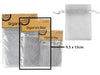 9.5*15cm Organza Bag Silver 6Pack