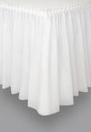 White Plastic Tableskirt 4.3m
