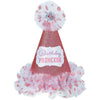Girl's Birthday Princess Pink Cone Hat
