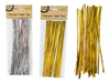 Metallic Silver / Gold Twist Ties Pack of 50