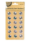 18pk Butterfly Gem Stickers Krafters Korner