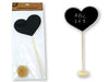 Heart shape Chalkboard On The Stand