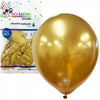 Chrome Gold 30cm Balloons 6pk