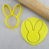 Bunny Ears Easter Plastic Cookie Cutter