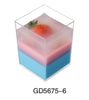 GD5675  180ml Clear Square Plastic  Dessert Cups 10pcs