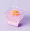 GD6045 70ml Clear Square  Plastic Dessert Cups 50pcs