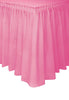 Hot Pink Plastic Tableskirt 4.3m