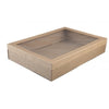 Large Catering Tray With Brown Window Lid Grazing / Hamper Box