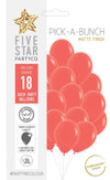 Sempertex Matte Coral 30cm Latex Balloon 18pk