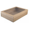 Medium Catering Tray With Brown Window Lid Grazing /Hamper Box