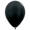 Metallic Black (580) 12cm Mini Size Sempertex Latex Balloons