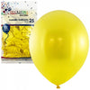 Metallic Yellow 30cm Balloons 25pk