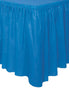 Royal Blue Plastic Tableskirt 4.3m