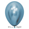 Reflex/Chrome Blue (940) 12cm  Mini Size Sempertex Latex Balloons