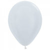 Satin White (405) 12cm  Mini Size Sempertex Balloons