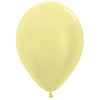 Satin Yellow (420) 12cm  Mini Size Sempertex Balloons