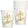 Oh Baby Paper Cups 8PK