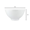 14cm White Round Melamine Serving Bowl