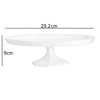 Medium White Plastic Dessert Stand/Cake Stand