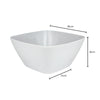 18CM Small White Square Melamine Salad Bowl