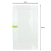 35x20cm White Rectangular Melamine Platter
