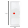 48x20cm White Rectangular Melamine Platter.