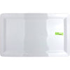 48x30cm White Rectangular Melamine Platter.