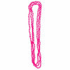 Neon Hot Pink Beaded Plastic Costumes Necklaces