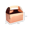 6pcs Metallic Rose Gold Treat / Lolly Return Gift Box With Handle