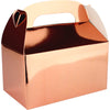 6pcs Metallic Rose Gold Treat / Lolly Return Gift Box With Handle