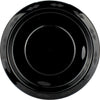 Large Black Reusable Round Plastic Plates 20pk