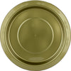 Gold Large 23cm Reusable Round Plastic Plates 25pk