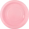 Light Pink Large 23cm Reusable Round Plastic Plates 25pk