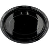 Oval Black Plastic Plates 20pk