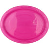 Hot Pink Plastic Oval Plates 25pk