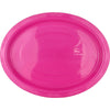 Oval Hot Pink Plastic Plates 20pk