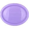 Lavender Plastic Oval Plates 20pk