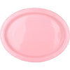 Light Pink Plastic Oval Plates 25pk