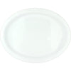 White Plastic Oval Plates 25pk
