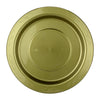 Small Gold Reusable Round Plastic Plates 20pk