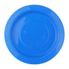 Royal Blue Small Reusable Round Plastic Plates 20pk