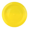 Yellow Small Reusable Round Plastic Plates 20pk
