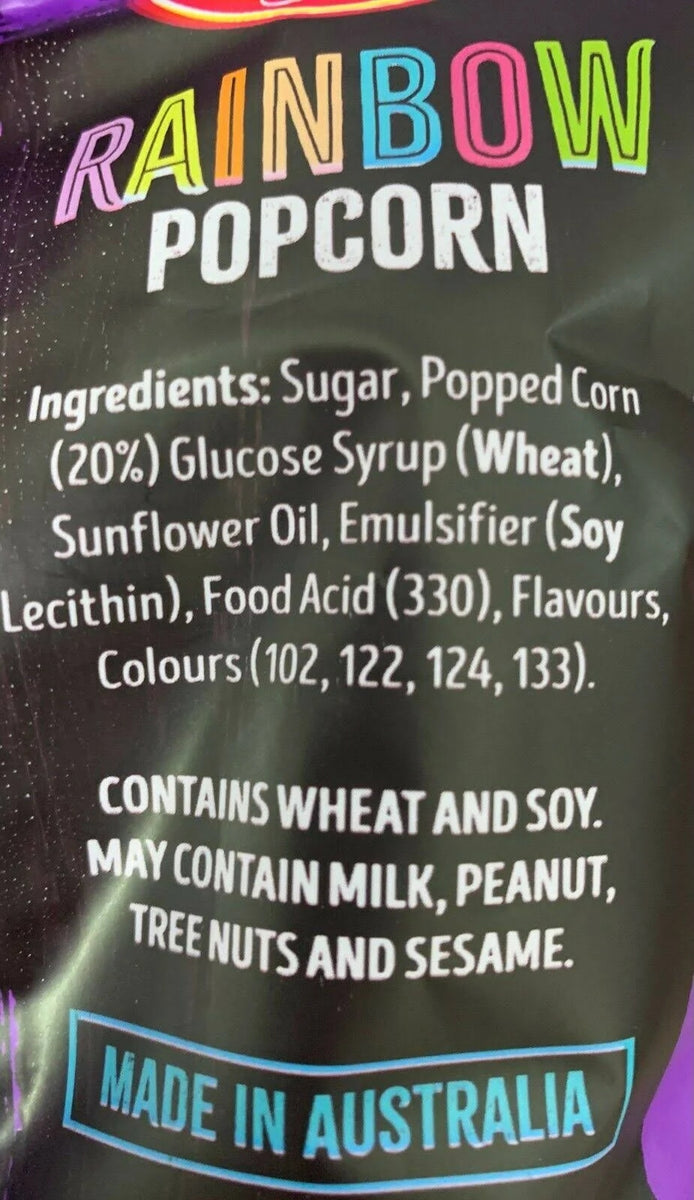 Lolliland Rainbow Popcorn 150g Top Party Supplies, Hoppers Crossing