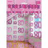 80th Birthday Pink Hanging String Decorations