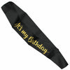 It's My Birthday Party Sash Black