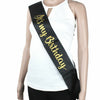 It's My Birthday Party Sash Black