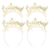 Bridal Shower Bridesmaids Headbands 4pk